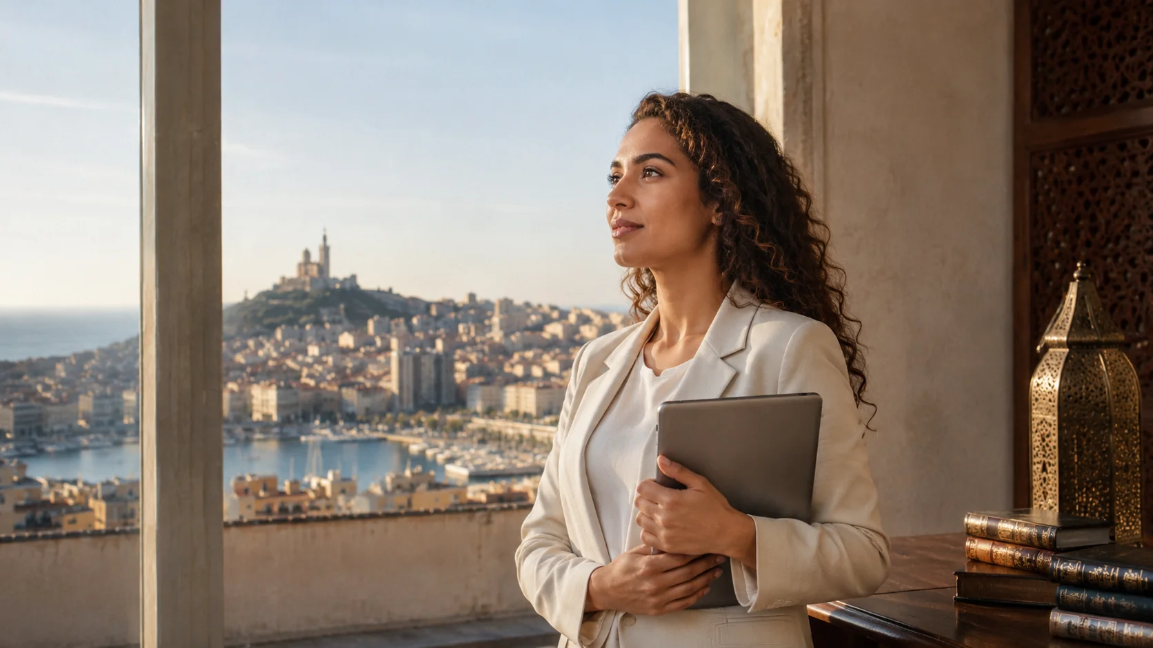Professionnelle à Marseille préparant sa réussite et de nouvelles opportunités